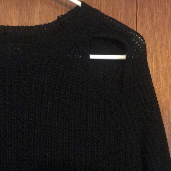 Shoulder Cut Out Sweater - Picture 2 of 2